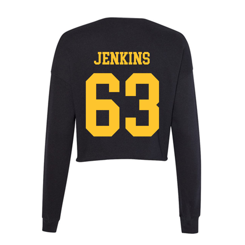 Wyoming - NCAA Football : Braylon Jenkins - Women's Cropped Crew Fleece-1