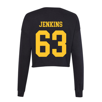 Wyoming - NCAA Football : Braylon Jenkins - Women's Cropped Crew Fleece-1