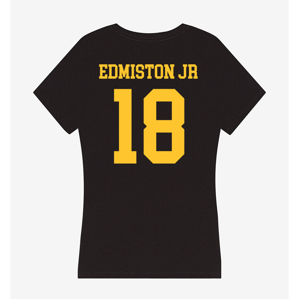 Wyoming - NCAA Football : Bart Edmiston Jr - Women's V-Neck T-Shirt-1