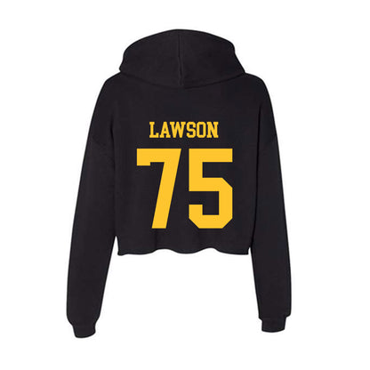 Wyoming - NCAA Football : Cooper Lawson - Women's Crop Fleece Hoodie-1