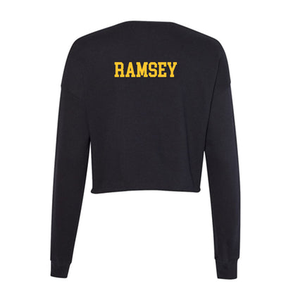 Wyoming - NCAA Men's Track & Field : Aidan Ramsey - Women's Cropped Crew Fleece-1