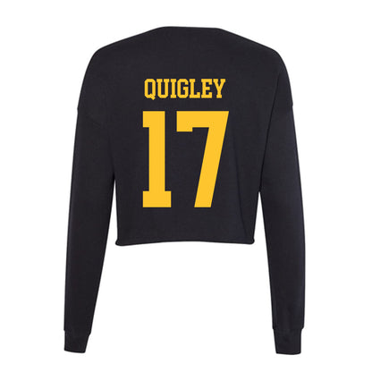 Wyoming - NCAA Women's Volleyball : Sara Quigley - Women's Cropped Crew Fleece-1