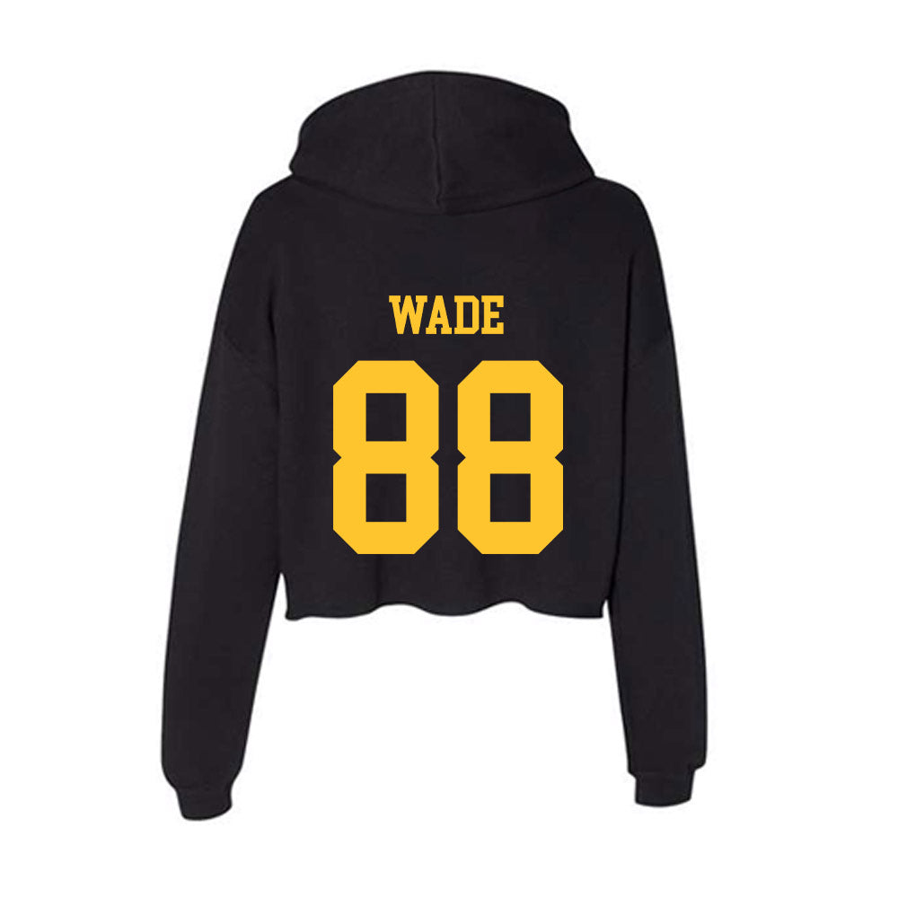 Wyoming - NCAA Football : Tell Wade - Women's Crop Fleece Hoodie-1