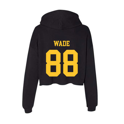 Wyoming - NCAA Football : Tell Wade - Women's Crop Fleece Hoodie-1