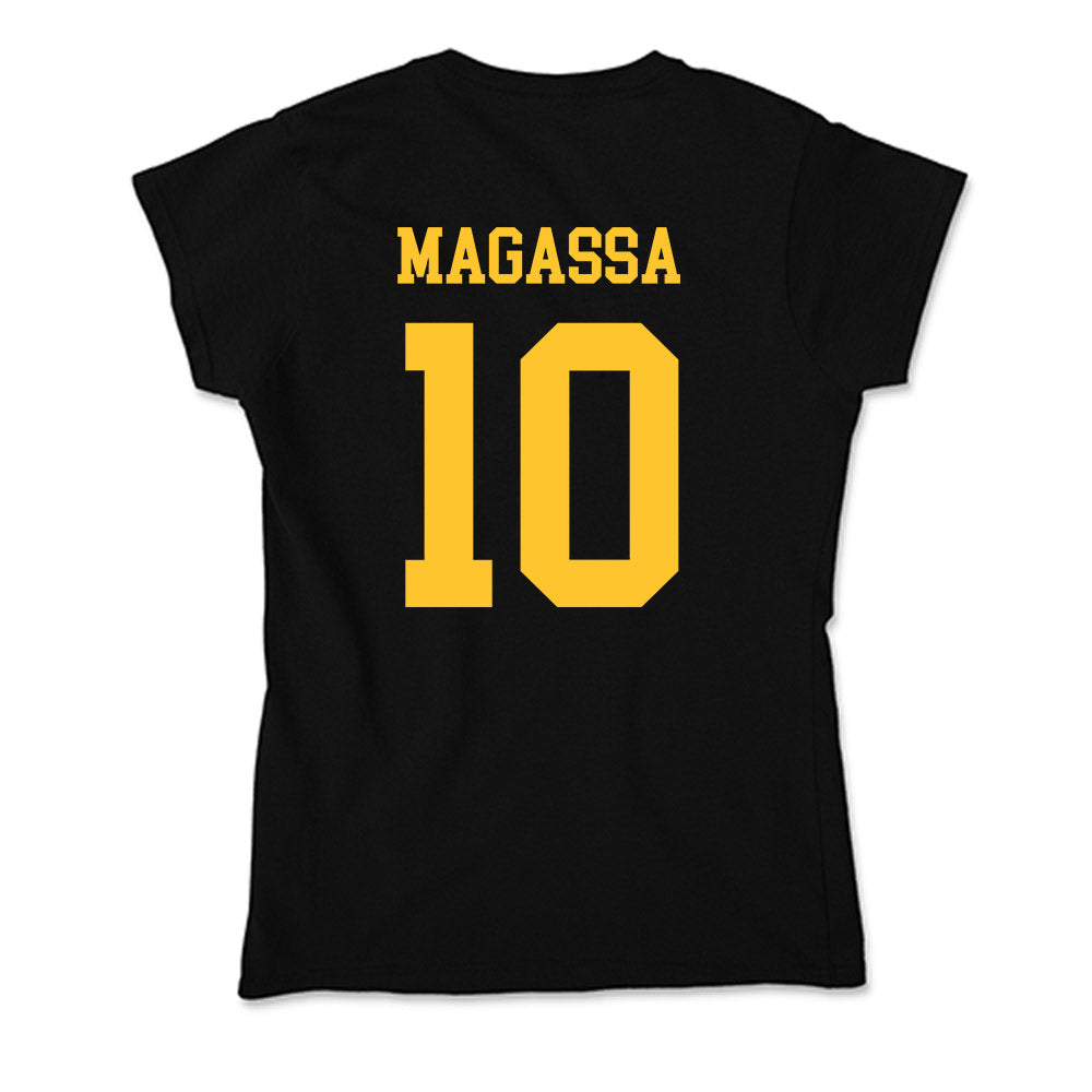 Wyoming - NCAA Men's Basketball : Abou Magassa - Soft Style Women’s T-Shirt-1
