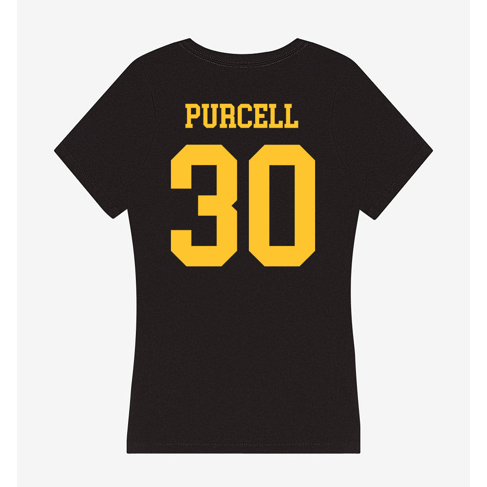Wyoming - NCAA Football : Lafai Purcell - Women's V-Neck T-Shirt-1