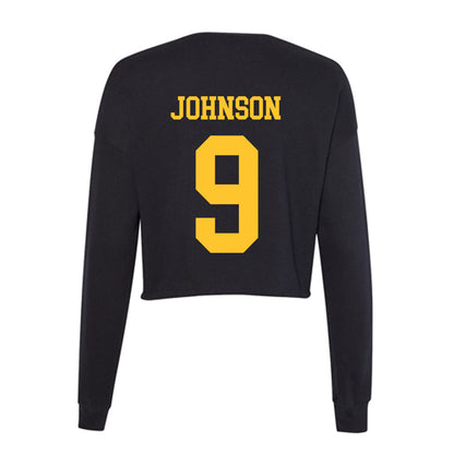 Wyoming - NCAA Football : Brayden Johnson - Women's Cropped Crew Fleece-1