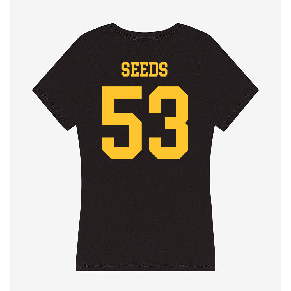 Wyoming - NCAA Football : Tegen Seeds - Women's V-Neck T-Shirt-1