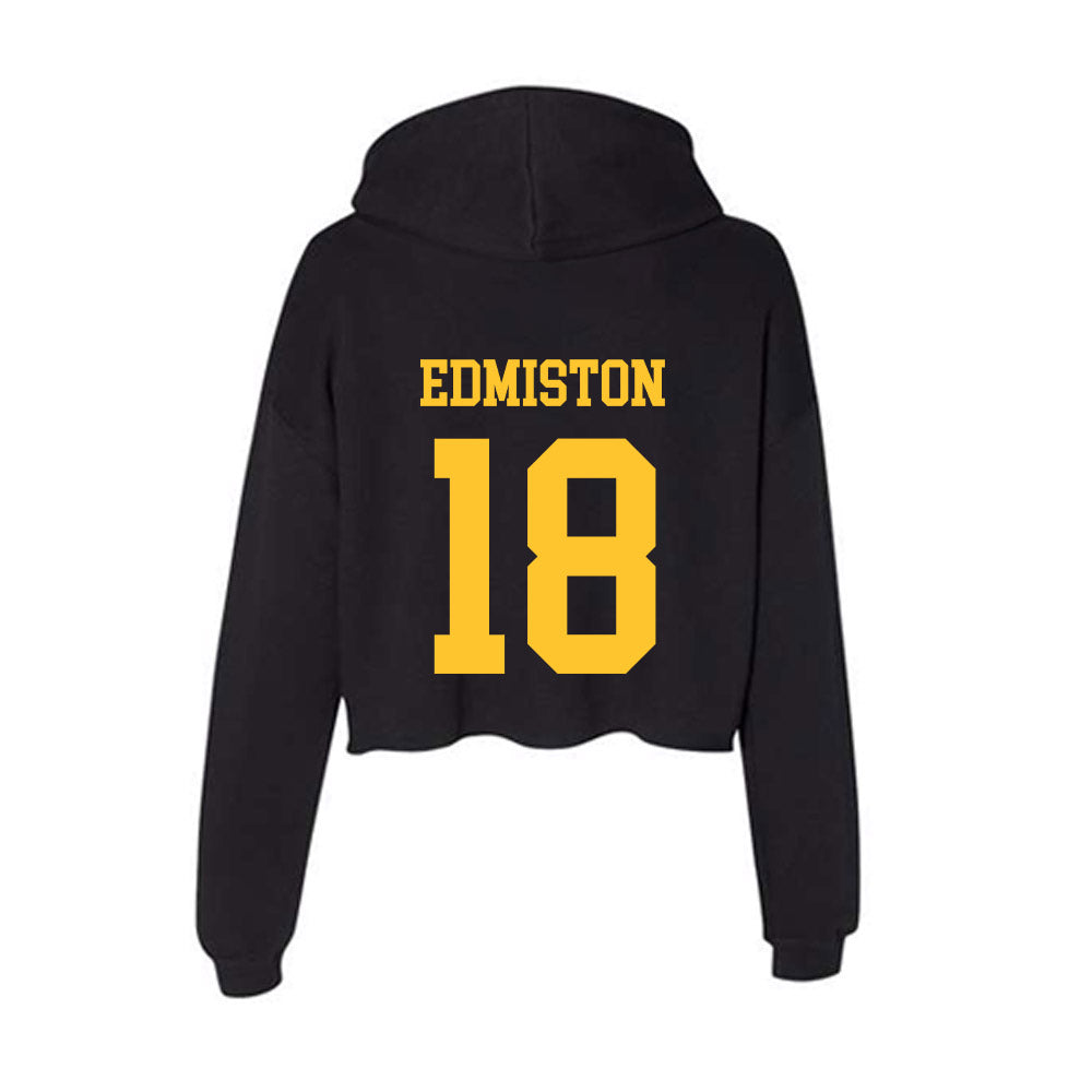 Wyoming - NCAA Football : Bart Edmiston - Women's Crop Fleece Hoodie-1