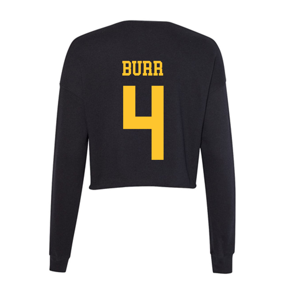 Wyoming - NCAA Women's Soccer : Maddie Burr - Women's Cropped Crew Fleece-1