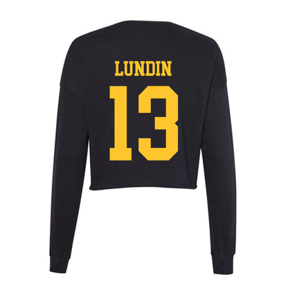 Wyoming - NCAA Women's Basketball : Karoline Lundin - Women's Cropped Crew Fleece-1