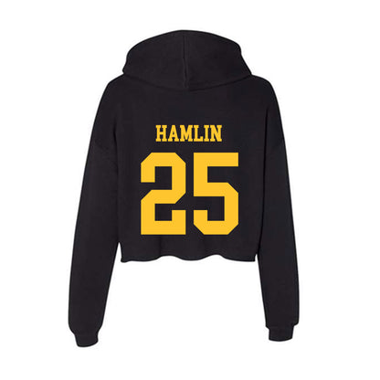 Wyoming - NCAA Women's Basketball : Mikyn Hamlin - Women's Crop Fleece Hoodie-1