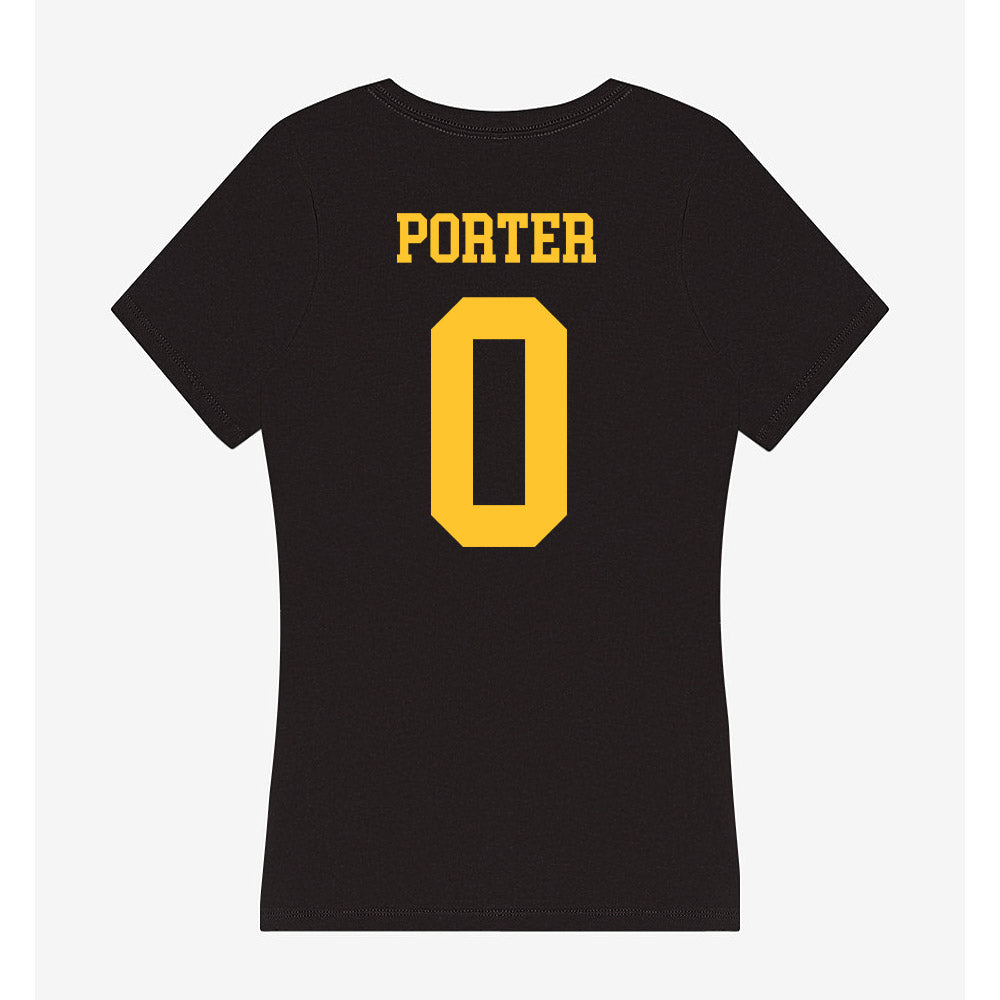 Wyoming - NCAA Men's Track & Field : Robby Porter - Women's V-Neck T-Shirt-1