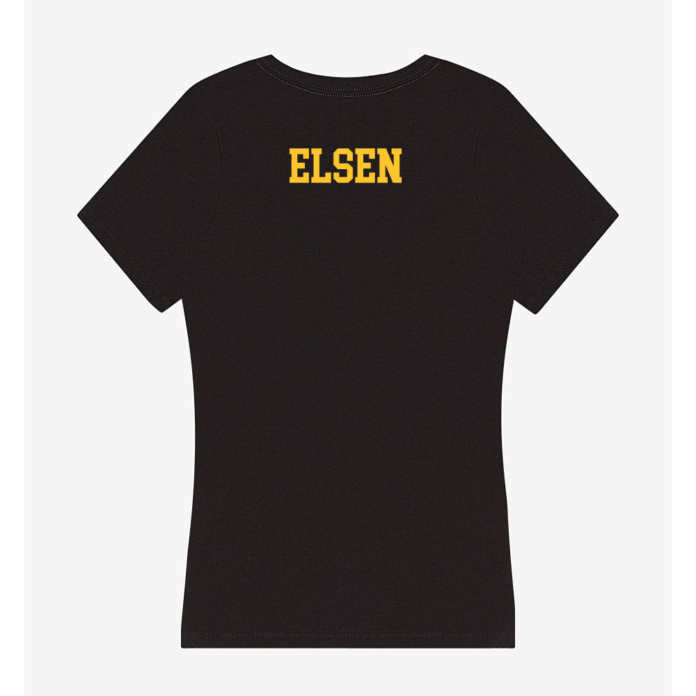 Wyoming - NCAA Men's Track & Field : Ryan Elsen - Women's V-Neck T-Shirt-1