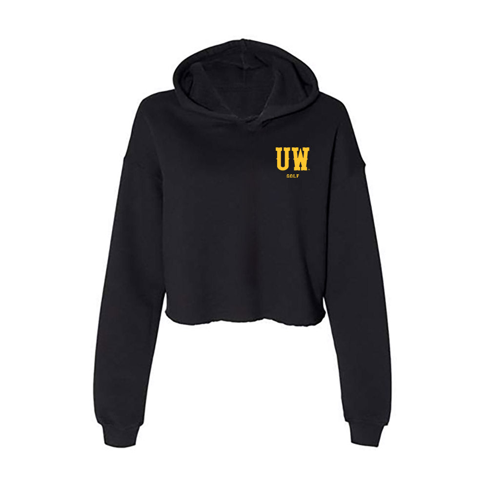 Wyoming - NCAA Women's Golf : Samantha Spielman - Women's Crop Fleece Hoodie-0