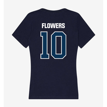 Old Dominion - NCAA Men's Basketball : Elijah Flowers - Women's V-Neck T-Shirt-1