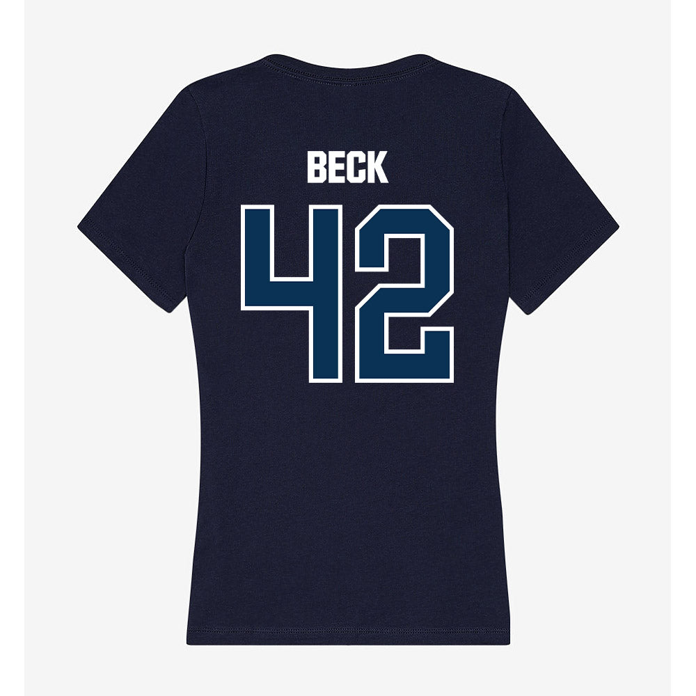 Old Dominion - NCAA Women's Lacrosse : Audrey Beck - Women's V-Neck T-Shirt-1