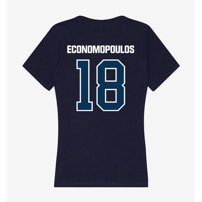 Old Dominion - NCAA Women's Soccer : Ashley Economopoulos - Women's V-Neck T-Shirt-1