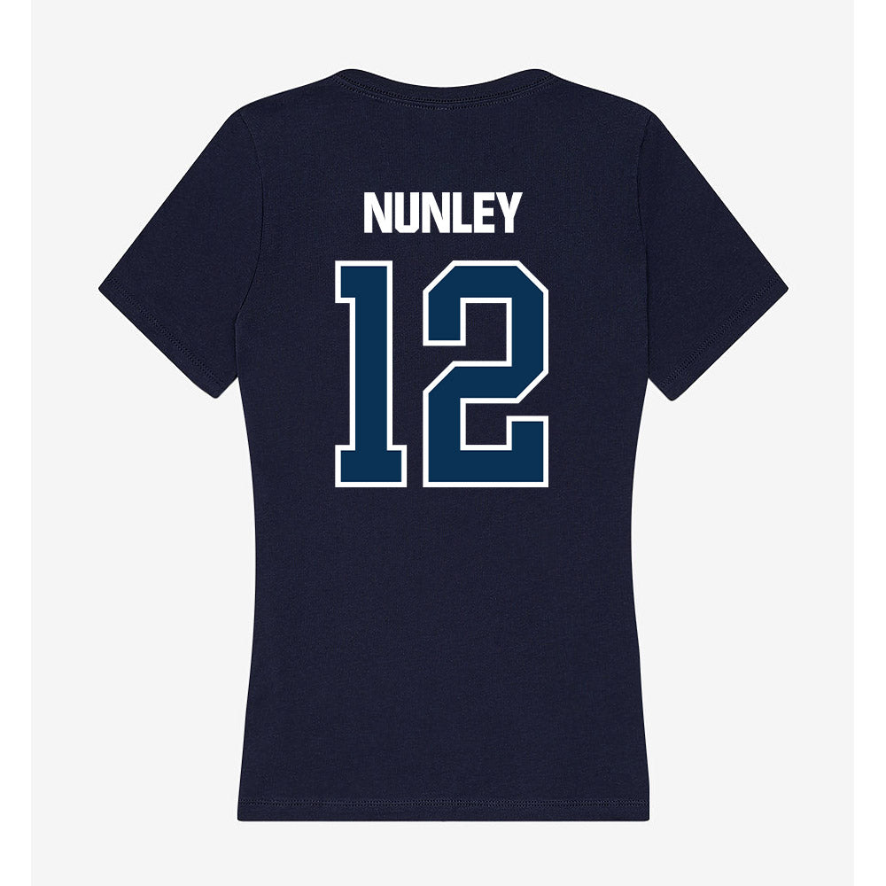 Old Dominion - NCAA Women's Basketball : Alisha Nunley - Women's V-Neck T-Shirt-1