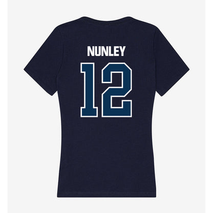 Old Dominion - NCAA Women's Basketball : Alisha Nunley - Women's V-Neck T-Shirt-1