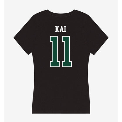 Hawaii - NCAA Softball : Keely Kai - Women's V-Neck T-Shirt-1