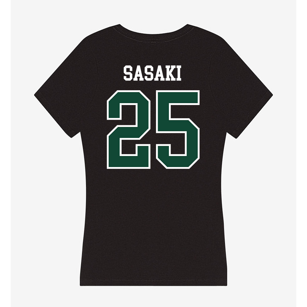 Hawaii - NCAA Softball : Abby Sasaki - Women's V-Neck T-Shirt-1
