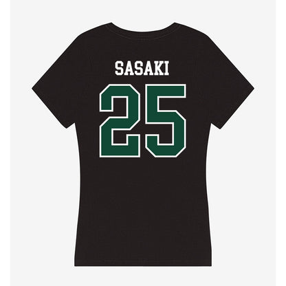 Hawaii - NCAA Softball : Abby Sasaki - Women's V-Neck T-Shirt-1