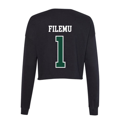 Hawaii - NCAA Women's Basketball : Kira-May Filemu - Women's Cropped Crew Fleece-1