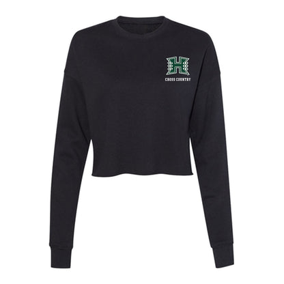 Hawaii - NCAA Women's Cross Country : Emilie Kirk Langschwager - Women's Cropped Crew Fleece-0