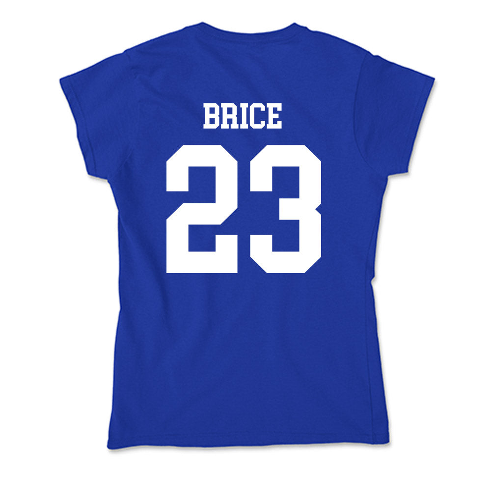 LA Tech - NCAA Football Legends : Kentrell Brice - Soft Style Women’s T-Shirt-1