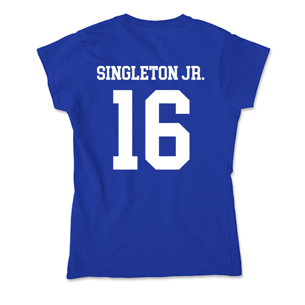 LA Tech - NCAA Football : Marques Singleton Jr. - Soft Style Women’s T-Shirt-1