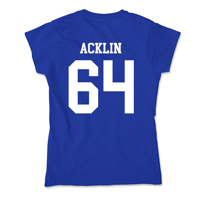 LA Tech - NCAA Football : Jake Acklin - Soft Style Women’s T-Shirt-1