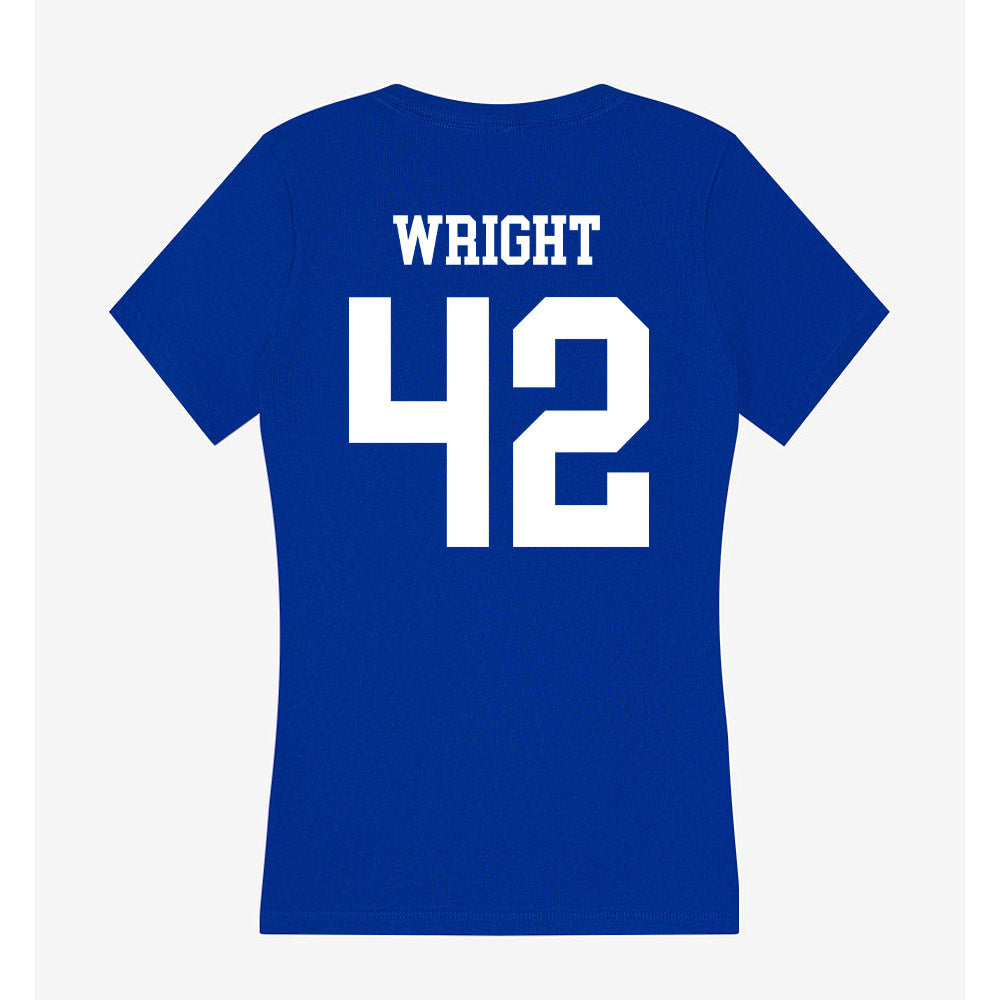 LA Tech - NCAA Softball : Ella Wright - Women's V-Neck T-Shirt-1