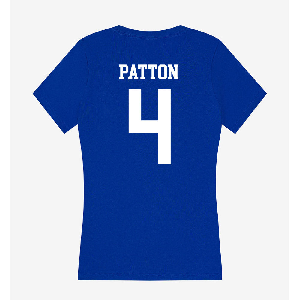 LA Tech - NCAA Football Legends : Quinton Patton - Women's V-Neck T-Shirt-1
