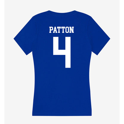 LA Tech - NCAA Football Legends : Quinton Patton - Women's V-Neck T-Shirt-1