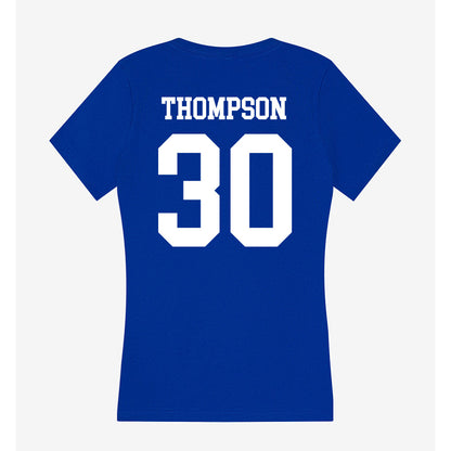 LA Tech - NCAA Women's Basketball : Kaleigh Thompson - Women's V-Neck T-Shirt-1