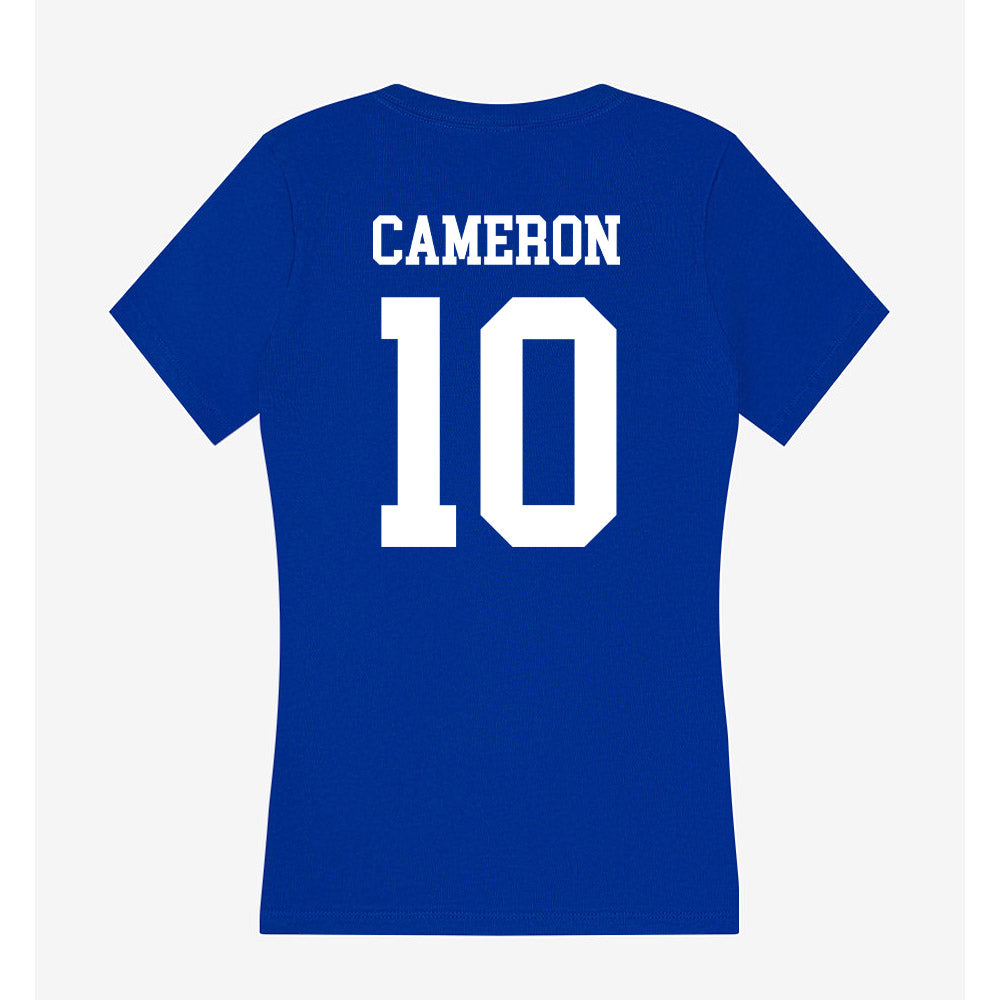 LA Tech - NCAA Football Legends : Colby Cameron - Women's V-Neck T-Shirt-1