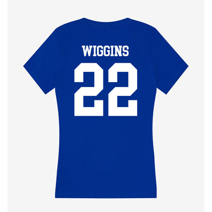 LA Tech - NCAA Football : Omiri Wiggins - Women's V-Neck T-Shirt-1