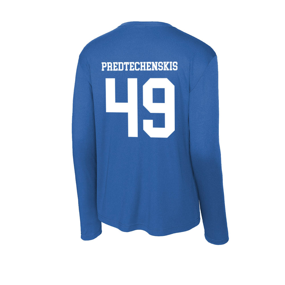 LA Tech - NCAA Football : James Predtechenskis - Activewear Long Sleeve T-Shirt-1