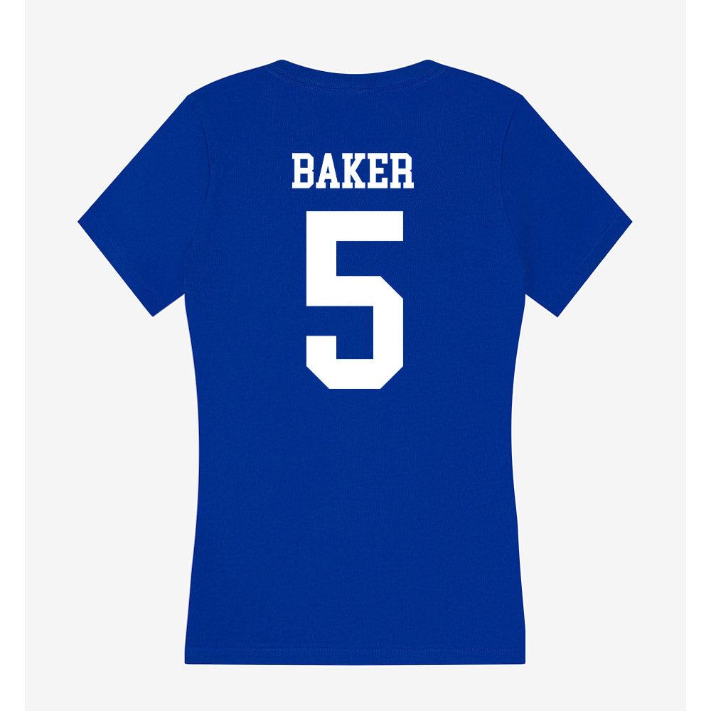 LA Tech - NCAA Football : Blake Baker - Women's V-Neck T-Shirt-1