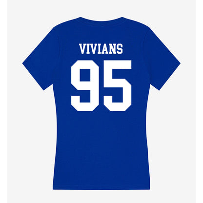 LA Tech - NCAA Football : Trevell Vivians - Women's V-Neck T-Shirt-1