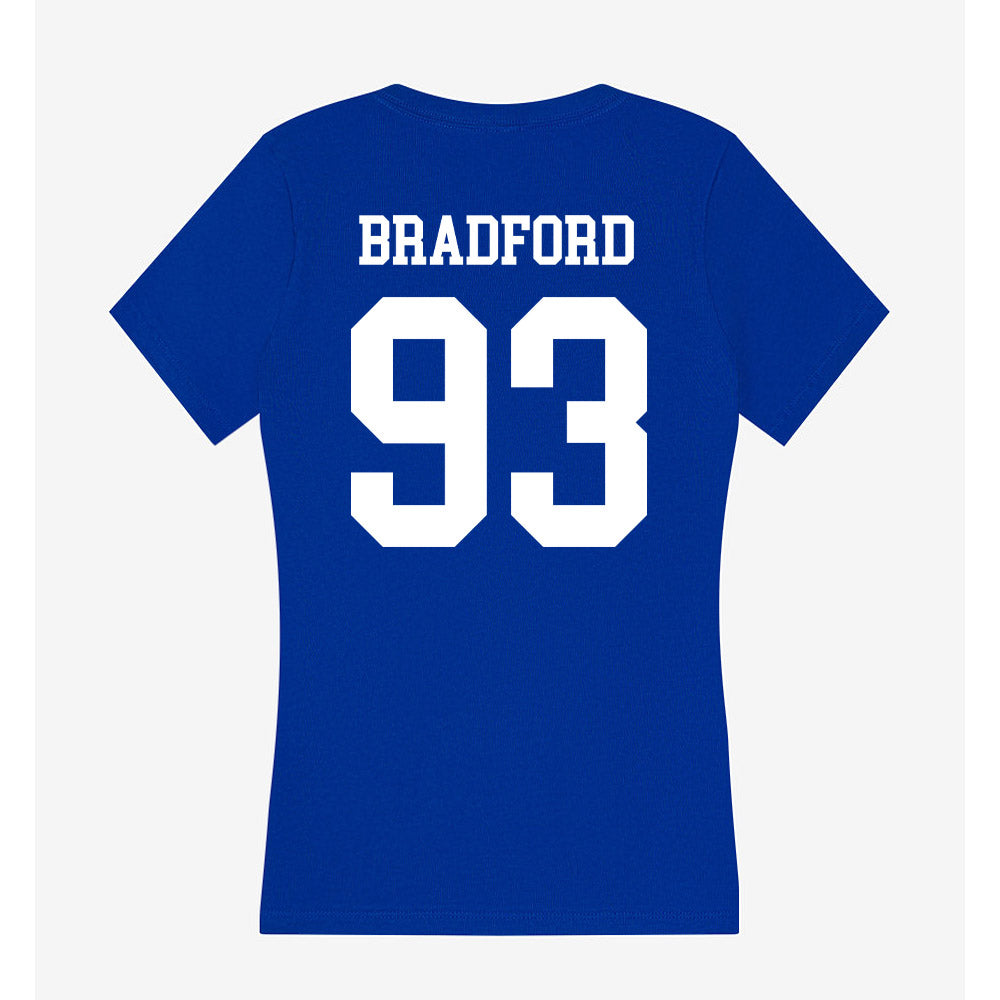 LA Tech - NCAA Football : Jacob Bradford - Women's V-Neck T-Shirt-1