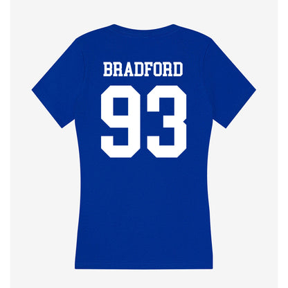 LA Tech - NCAA Football : Jacob Bradford - Women's V-Neck T-Shirt-1