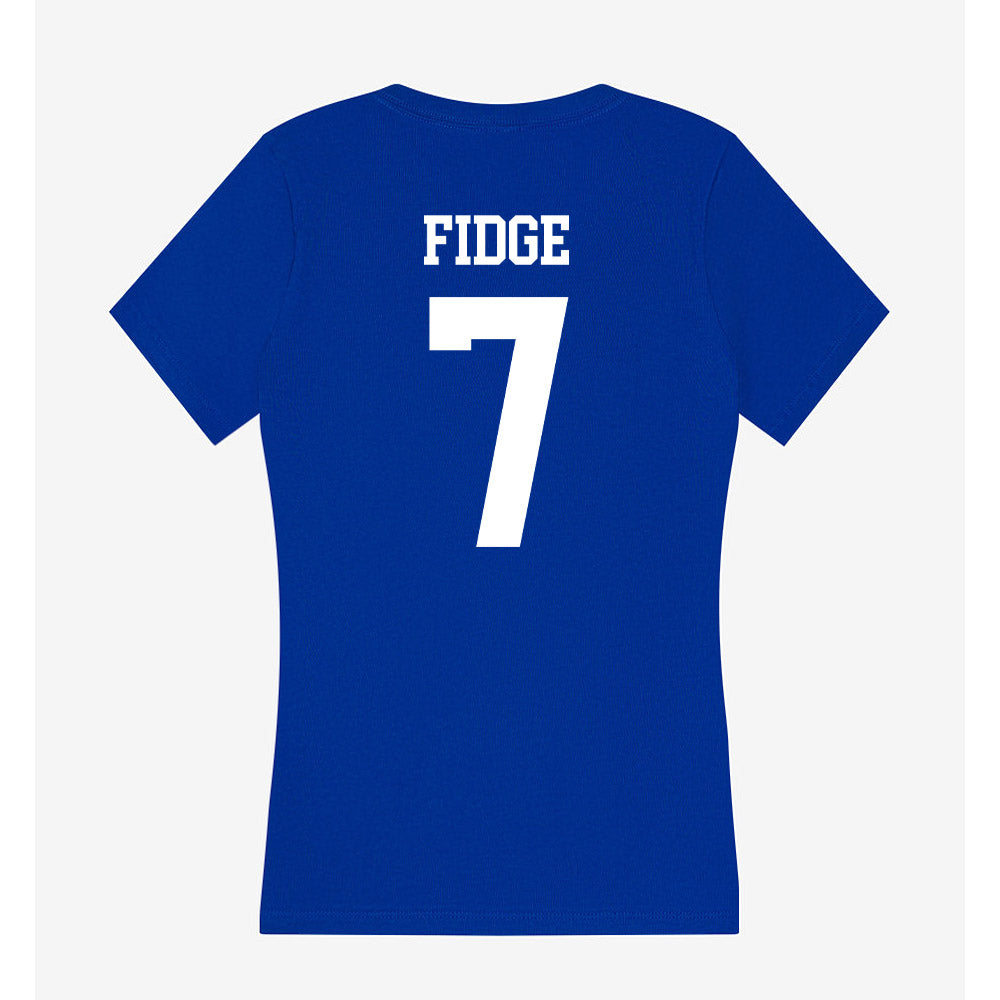 LA Tech - NCAA Softball : Ruby Fidge - Women's V-Neck T-Shirt-1