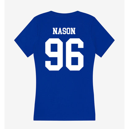 LA Tech - NCAA Football : Zion Nason - Women's V-Neck T-Shirt-1