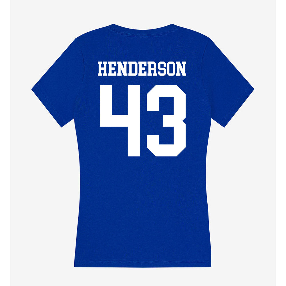 LA Tech - NCAA Football : Drew Henderson - Women's V-Neck T-Shirt-1