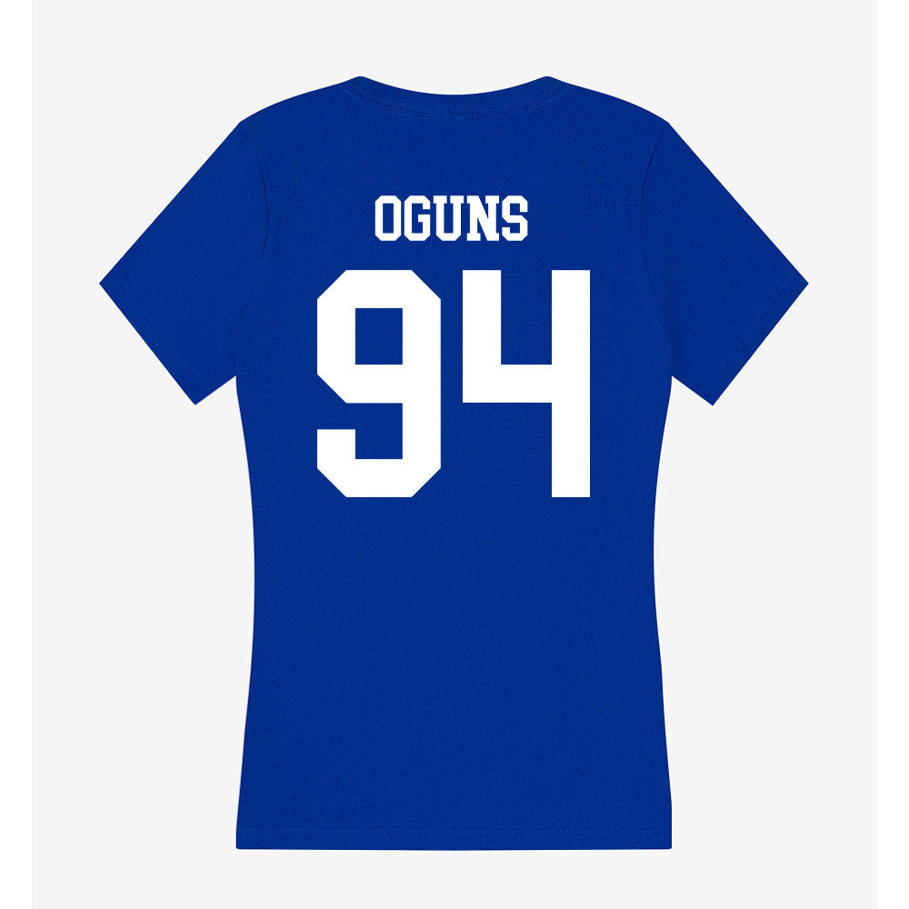 LA Tech - NCAA Football : Emmanuel Oguns - Women's V-Neck T-Shirt-1