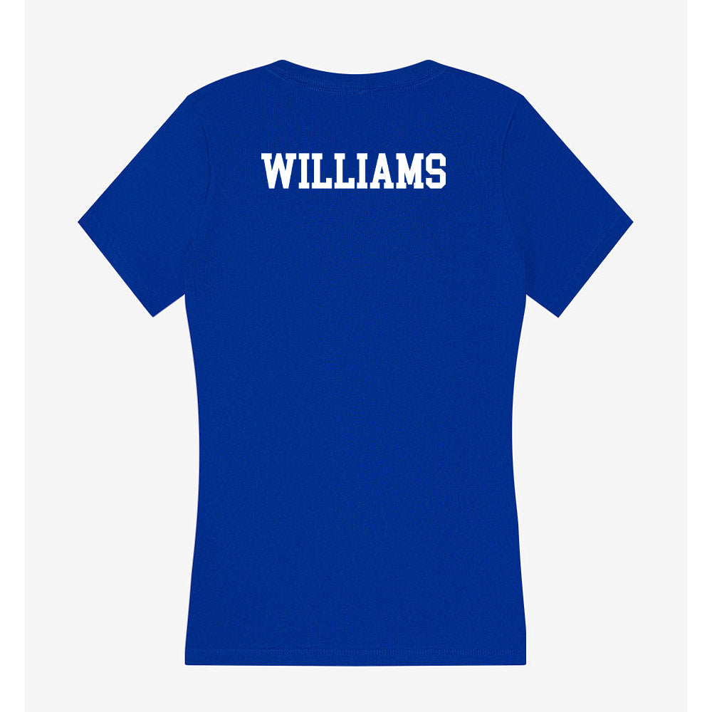 LA Tech - NCAA Men's Track & Field : Cameren Williams - Women's V-Neck T-Shirt-1