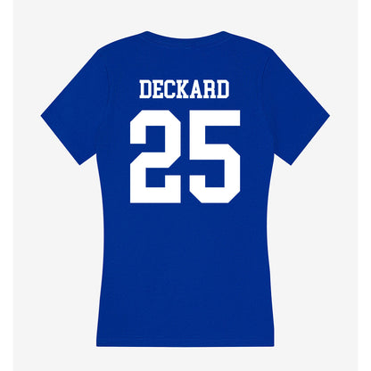 LA Tech - NCAA Football : Colton Deckard - Women's V-Neck T-Shirt-1