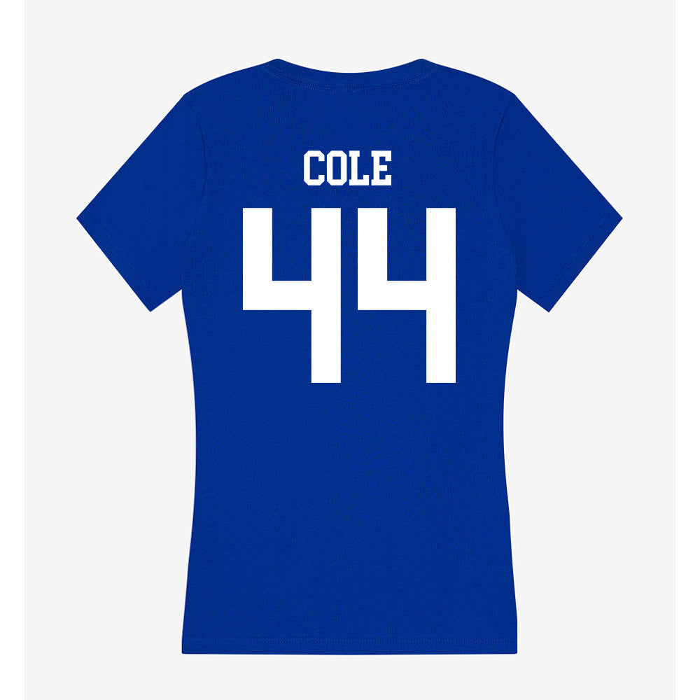 LA Tech - NCAA Football Legends : Adrien Cole - Women's V-Neck T-Shirt-1